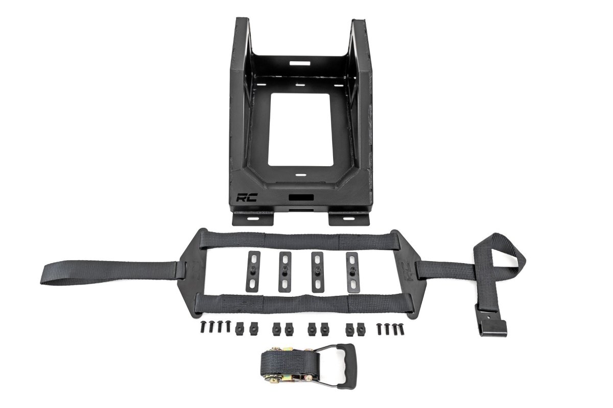 Ford F-150 Bed Mount Spare Tire Carrier - Rough Country - Powder-Coated Black - '04-'24